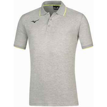 Mizuno Polo Tee Heather Grey/Yellow Fluo XXL, šedá / žltá