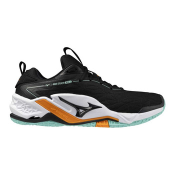 Mizuno WAVE STEALTH NEO 2(U) X1GA240012 Black / Tangelo / Ice Green, UK 14, EU 50, US 15, 33 cm