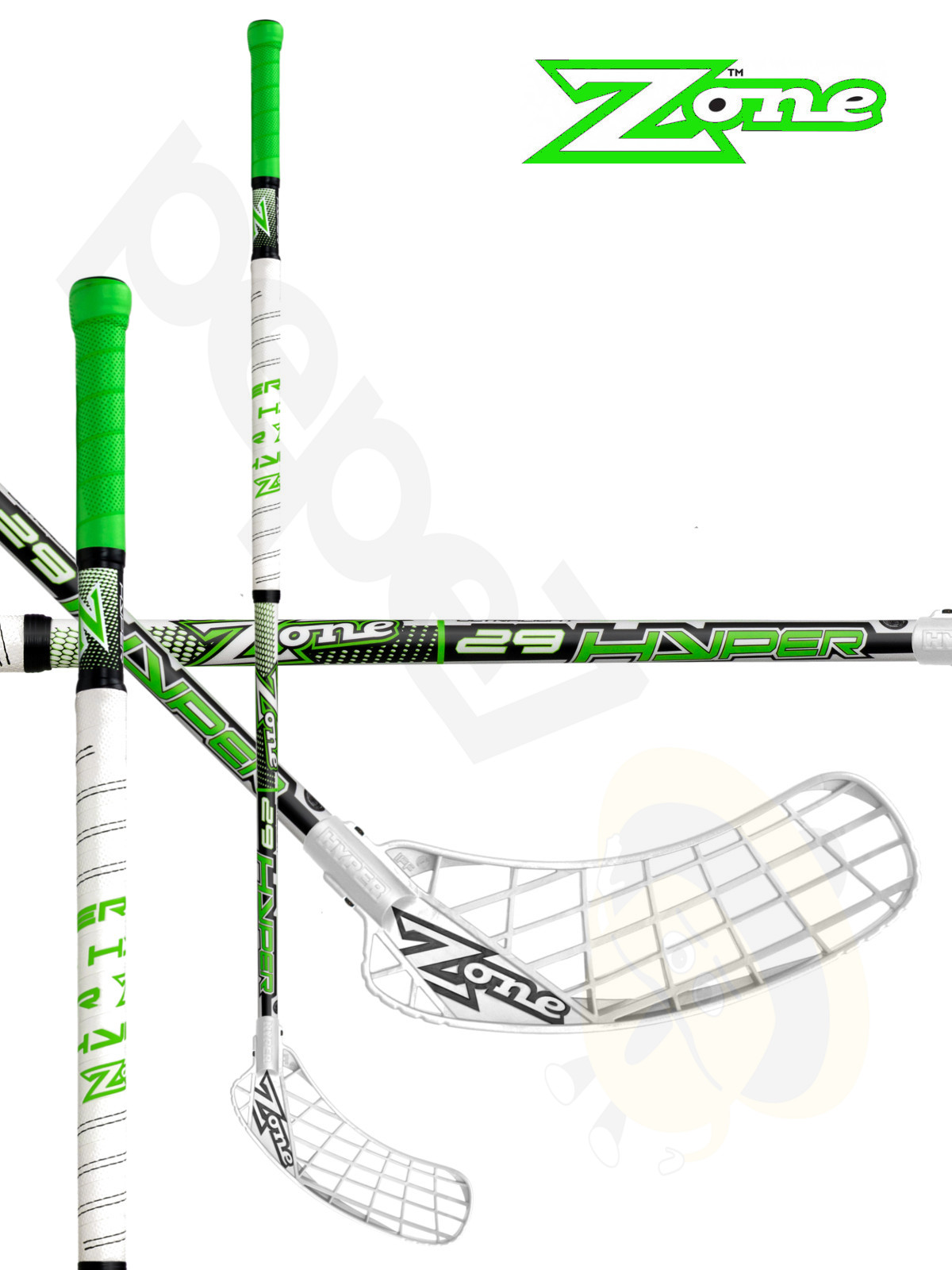 Floorball stick Zone HYPER Ultralight 29 Neon green `15