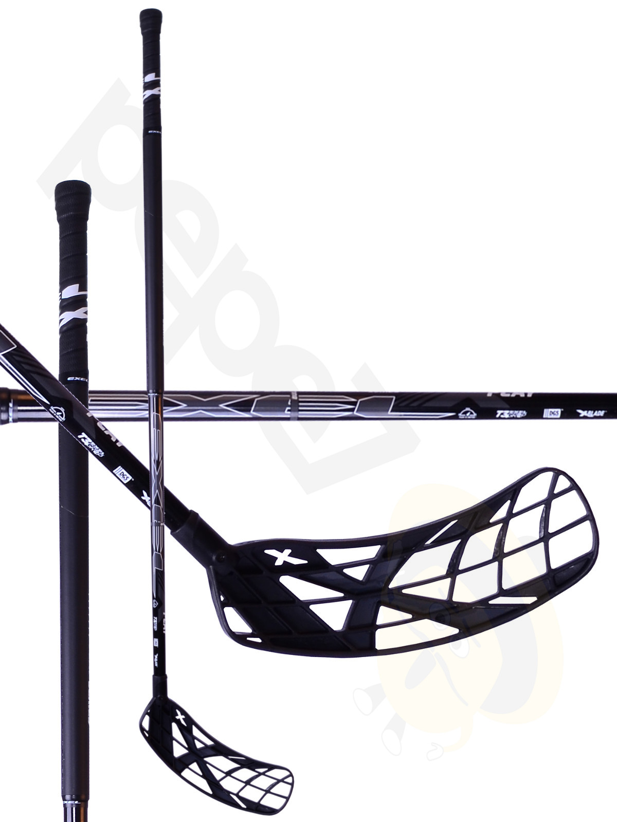 Floorball stick Exel XPLAY NANO BLACK 2.6 101 ROUND `15