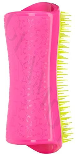 Detangling /& Dog Grooming Brush Pink And Yellow Pet Teezer