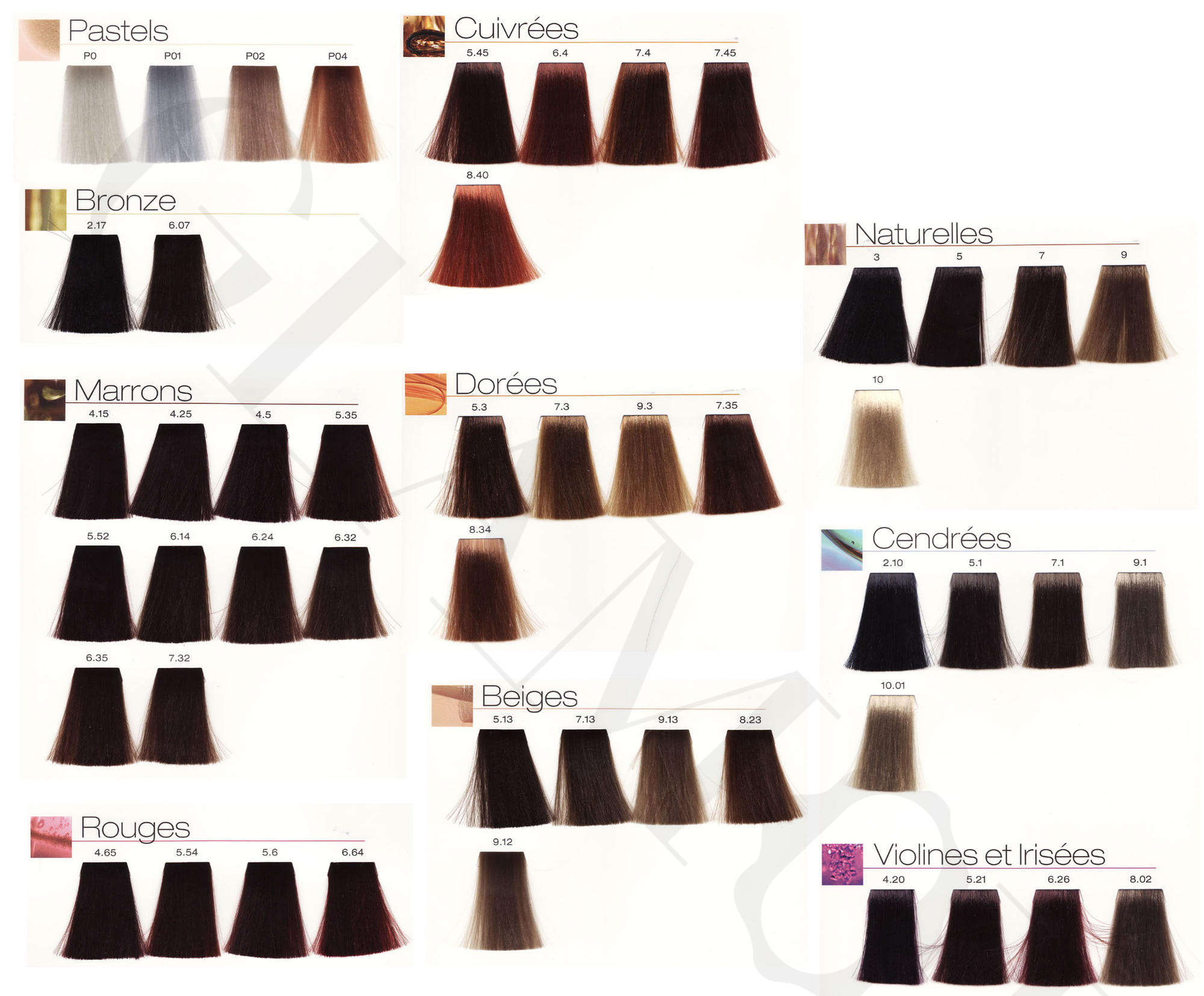 Luo Color Shade Chart