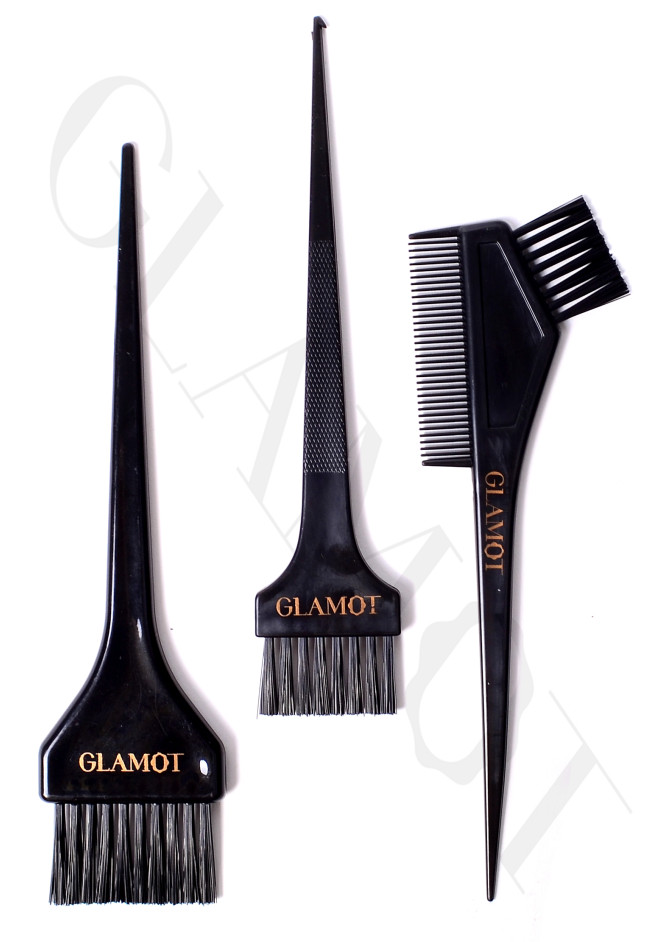 Glamot Hair Brush Dyeing Set set of professional hair dye brushes |  