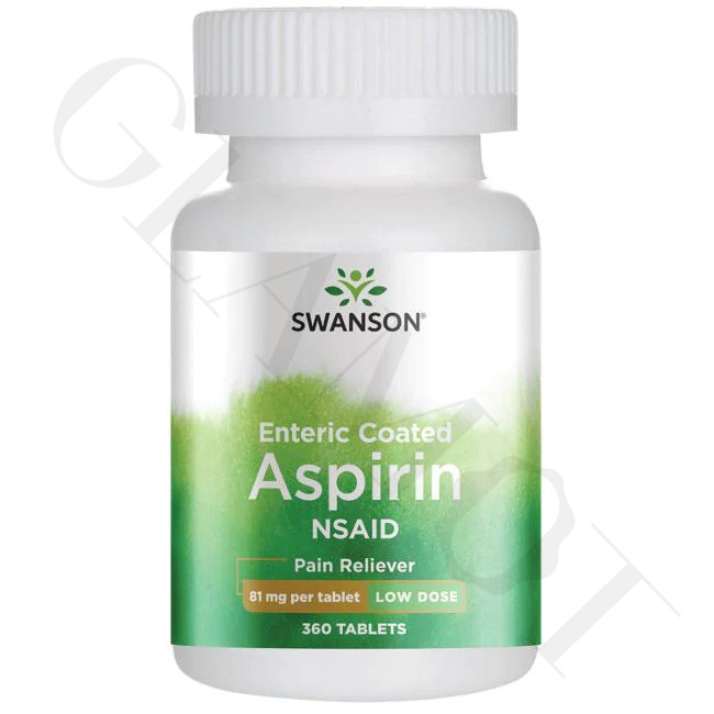 Swanson Enteric Coated Aspirin NSAID lowdose aspirin