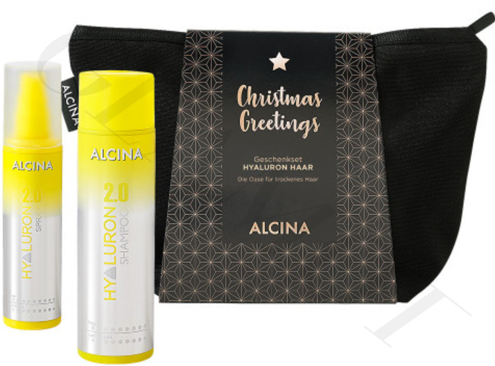 koppel Transformator Standaard Alcina Gift Set Hyaluron 2.0 christmas package for thirsty hair | glamot.com