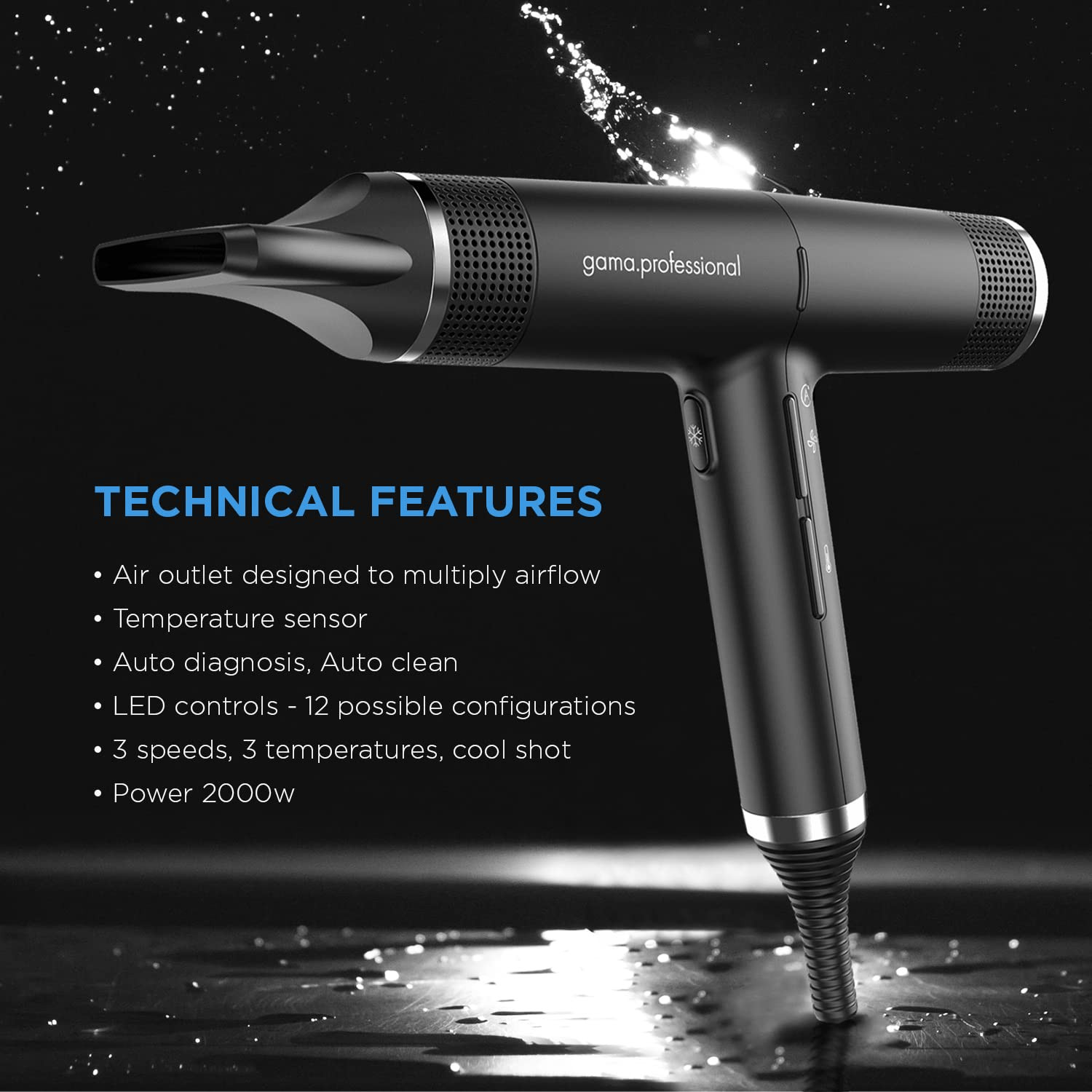 Gama Italy Professional iQ Perfetto ultralight hair dryer