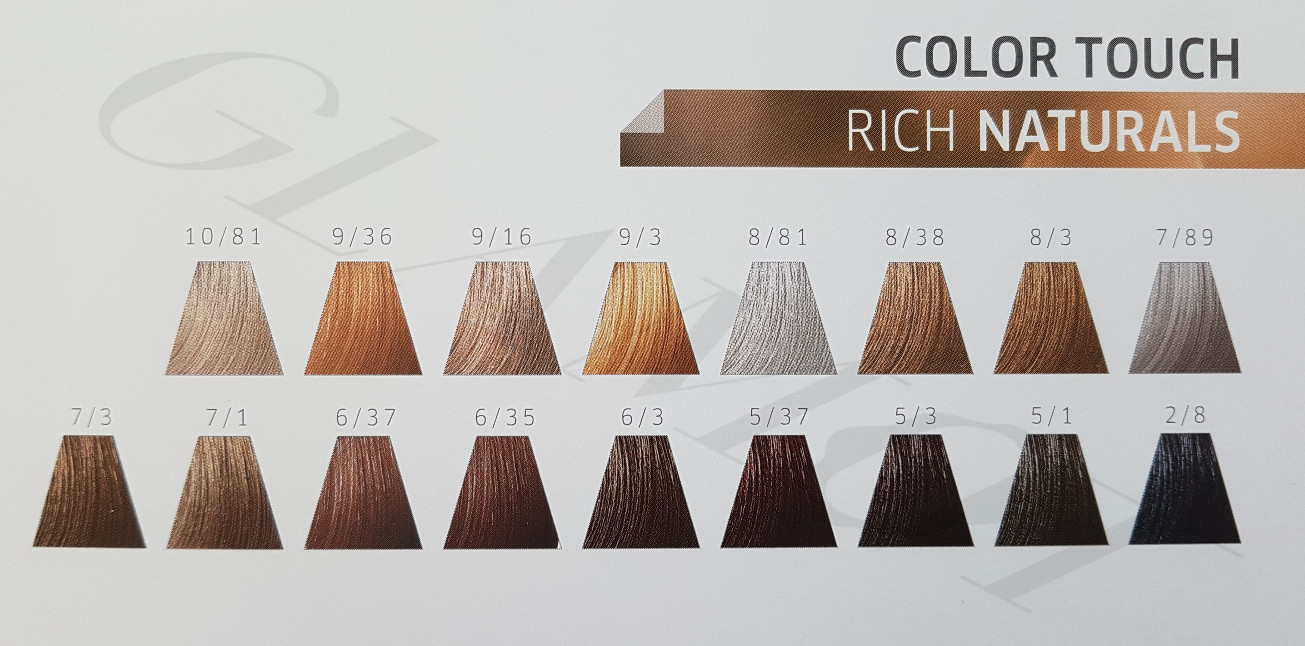 Wella Professional Hair Color Chart