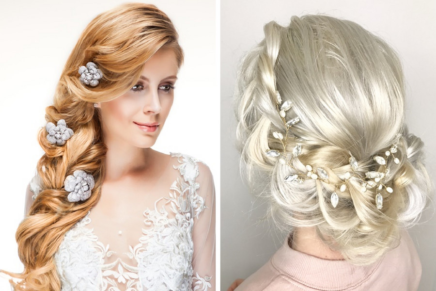 25+ Prettiest Ways To Add The Charm of Pearls To Your Bridal Hairstyle   Simple wedding hairstyles, Bridal hairstyles with braids, Bridal hair