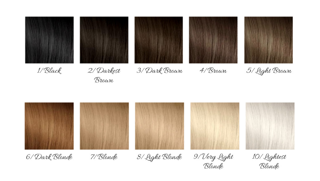 Universal Hair Color Chart