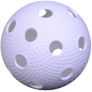 White floorball ball