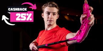 PŘEDOBJEDNÁVKA! Získej 25% z ceny své florbalové hole zpět na další nákupy!
