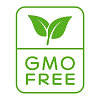 Non-GMO symbol for cosmetics without genetically modified organisms