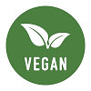Vegan symbol for cosmetics without animal-derived ingredients