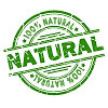Natural symbol for natural cosmetic ingredients