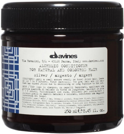 Davines Alchemic Conditioner Silver purple conditioner for cold blond