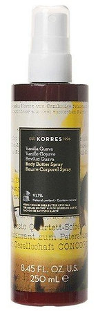 Korres Vanilla Guava Body Butter Spray body butter spray - vanilla and cinnamon