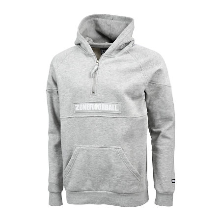 Zone floorball Hood CLASSIC cotton grey Mikina s kapucí