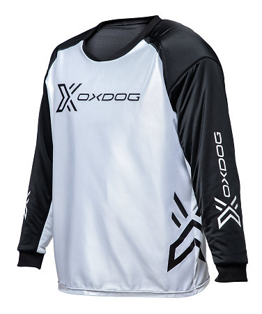 Oxdog XGUARD GOALIE SHIRT White/Black, padded Brankársky dres