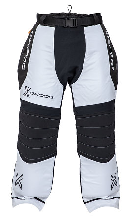 Oxdog TOUR+ GOALIE PANTS White/Black Brankářské kalhoty