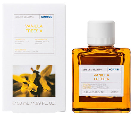 Korres Vanilla / Freesia Eau De Toilette dámská toaletní voda se sladkou, orientální vůní