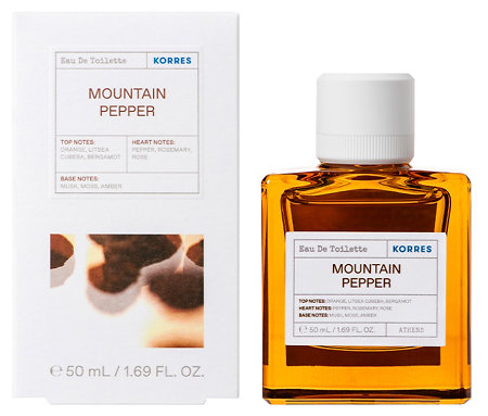 Korres Mountain Pepper Eau De Toilette pánská toaletní voda s pepřovou vůní