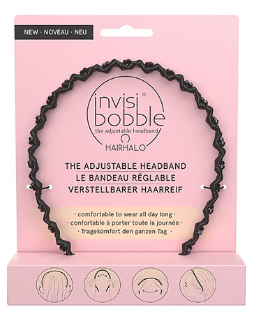 Invisibobble Hairhalo True Dark Sparkle nastavitelná čelenka do vlasů