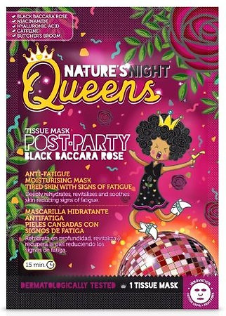 Diet Esthetic Nature's Queens Post-Party Anti-Fatigue Moisturising Tissue Mask pleťová maska proti únave