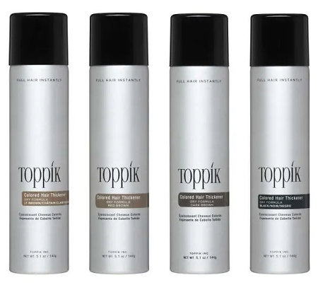 Toppík Colored Hair Thickener barvicí sprej pro hustší vzhled vlasů