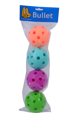 Necy Bullet 4 pcs Sada florbalových míčků