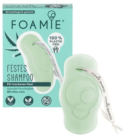 Foamie Shampoo Bar Aloe You Vera Much festes Shampoo für trockenes Haar