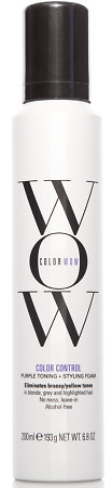 Color WOW Color Control Purple Toning + Styling Foam tónovací pěna pro blond vlasy
