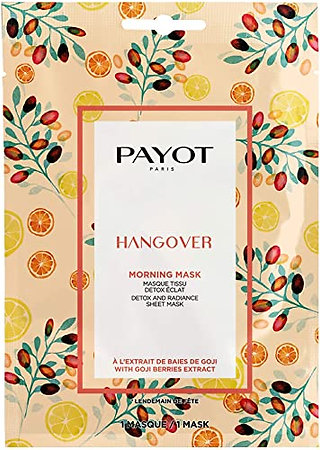 Payot Hangover Morning Mask radiant detox sheet mask for dull, tired skin