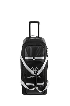 Unihoc Goalie bag RE/PLAY LINE large (with wheels) black Brankářská taška na kolečkách