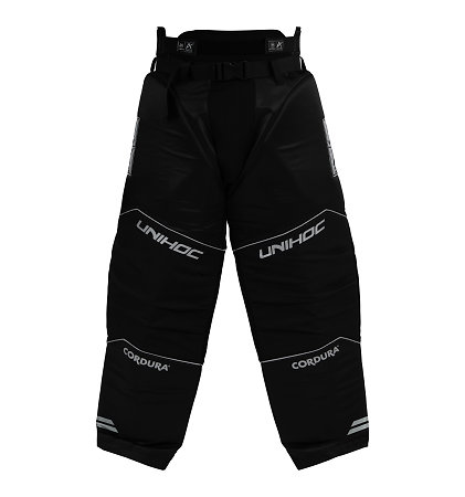 Unihoc ALPHA pants black/silver Brankářské kalhoty