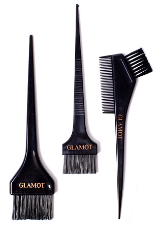 Glamot Hair Brush Dyeing Set Satz professionelle Haarfärbebürsten