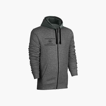 Unihoc Hood Zip ALLSTAR dark grey Mikina s kapucí