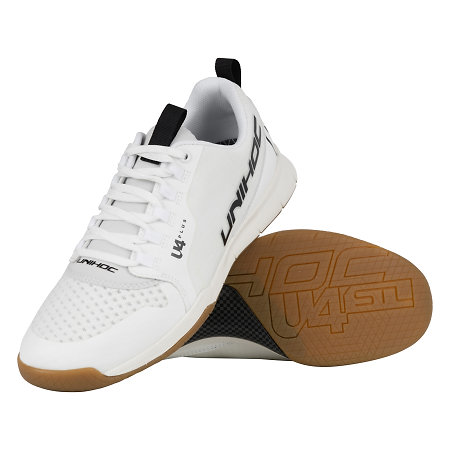 Unihoc Shoe U4 PLUS Men white/bl Sálová obuv