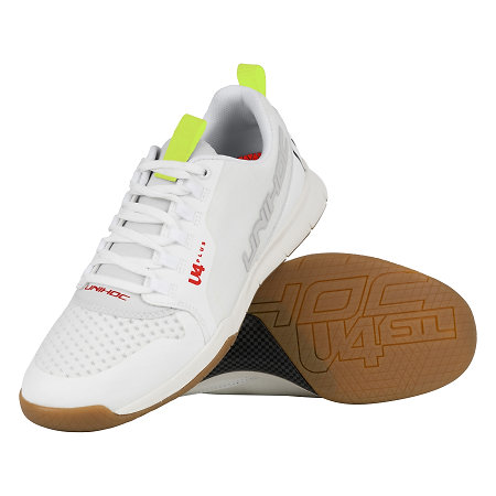 Unihoc Shoe U4 PLUS Women white/silver Indoor shoes