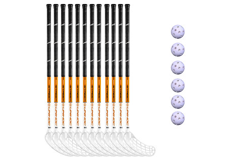 Unihoc Basic STREET 12 sticks + 6 balls Florbalová sada