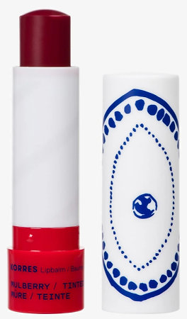 Korres Lipbalm Mulberry tónovací balzám na rty s vůní lesních plodů