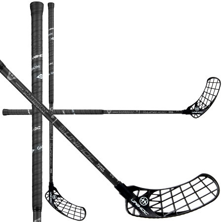 Unihoc ICONIC CARBSKIN FL Curve 1.0º 29 black Floorball schläger