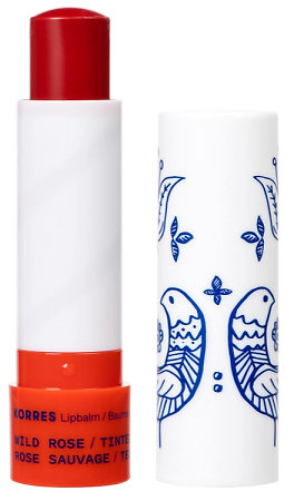 Korres Lipbalm Wild Rose tonisierender Lippenbalsam mit Rosenduft