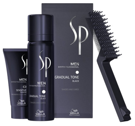 Wella Professionals SP Men Gradual Tone Black čierna repigmentační farbiaca pena