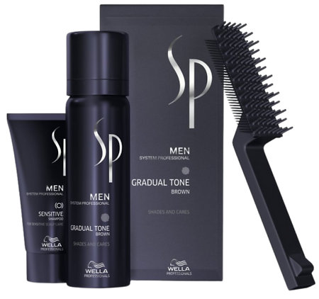 Wella Professionals SP Men Natural Shade Gradual Tone Brown hnedá repigmentační farbiaca pena