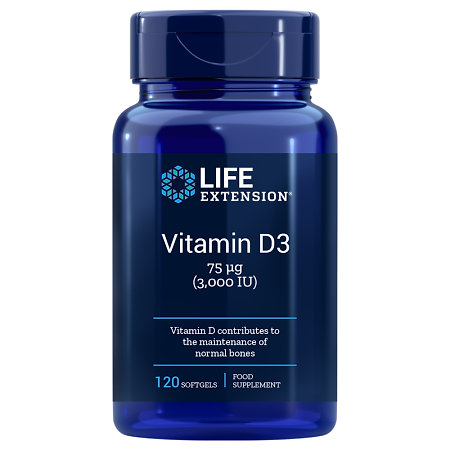 Life Extension Vitamin D3 Doplnok stravy s obsahom vitamínu D