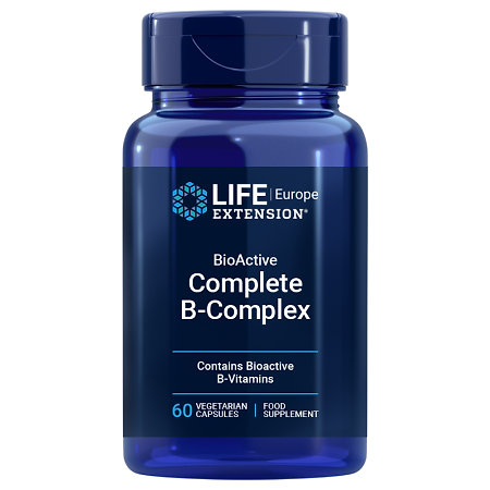 Life Extension BioActive Complete B-Complex, EU Doplnok stravy s obsahom vitamínov B