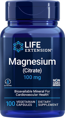 Life Extension Magnesium (Citrate) Doplněk stravy s obsahem hořčíku