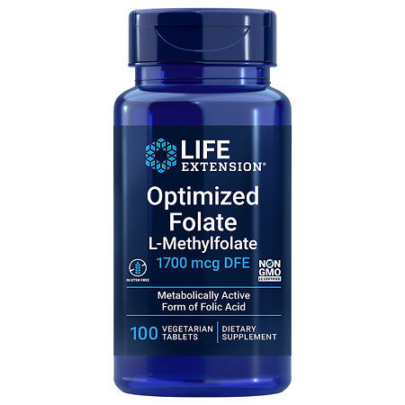 Life Extension Optimized Folate Nahrungsergänzungsmittel mit Folsäure