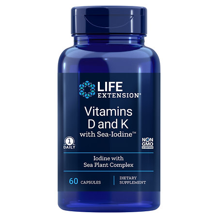 Life Extension Vitamins D & K Doplněk stravy s obsahem vitaminu D a K