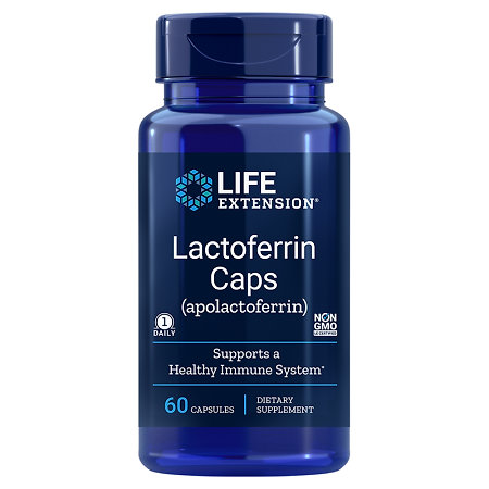 Life Extension Lactoferrin Caps Doplnok stravy pre podporu GI traktu a imunity